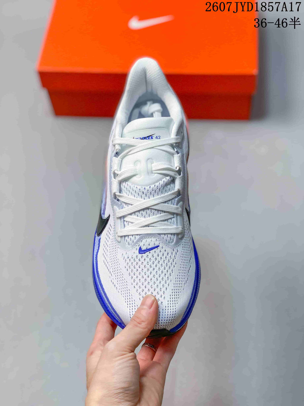 Nike Air Zoom Pegasus 42 Running Shoes White Blue IW2349-001