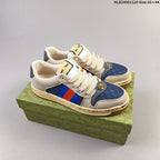 Gucci Distressed Screener Low-Top Sneakers