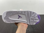 Air Jordan 4 Retro White and Purple Sneakers CT8527-115