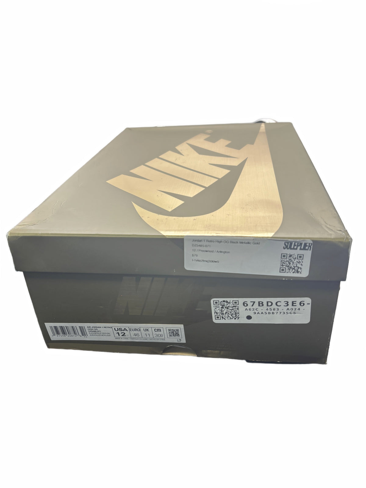 Jordan 1 Retro High OG Black Metallic Gold