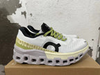 On Running Cloudmonster 2 Sneakers, White and Lime