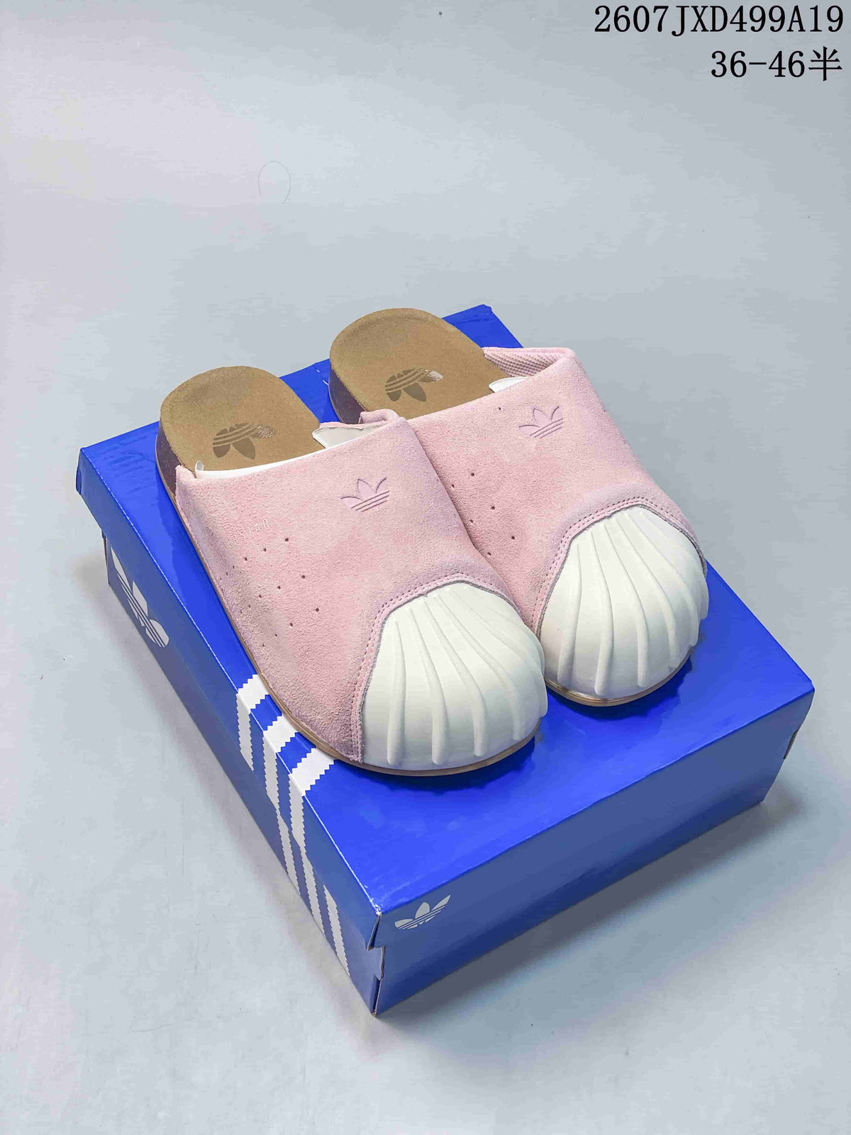 adidas Adimule Mule Slides Grey and Pink 2607JXD499A19