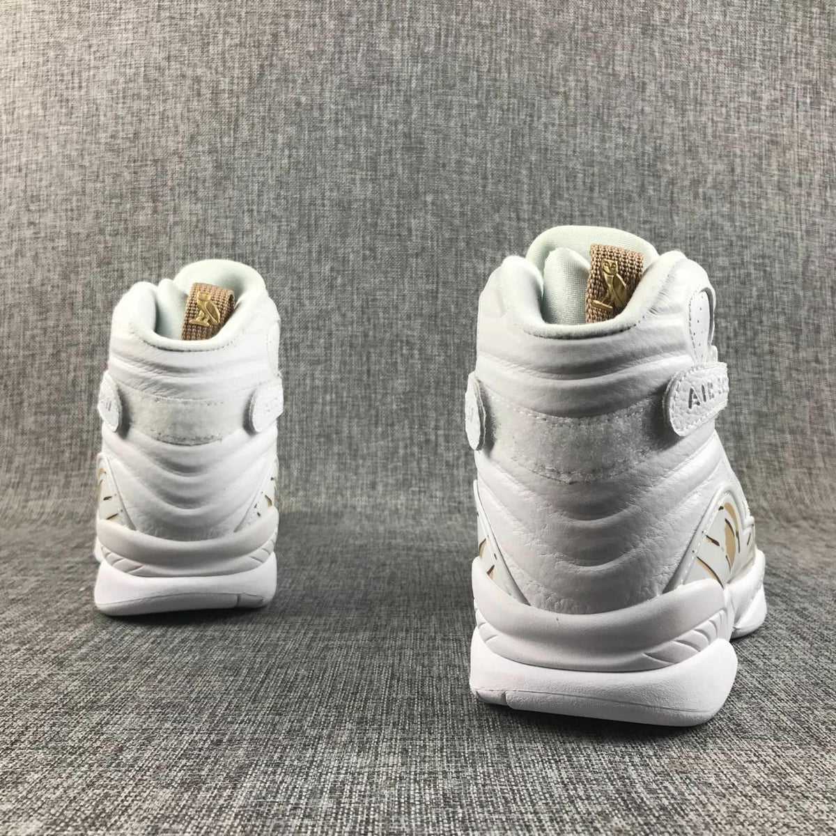 Air Jordan 8 Retro OVO White Metallic Gold Sneakers