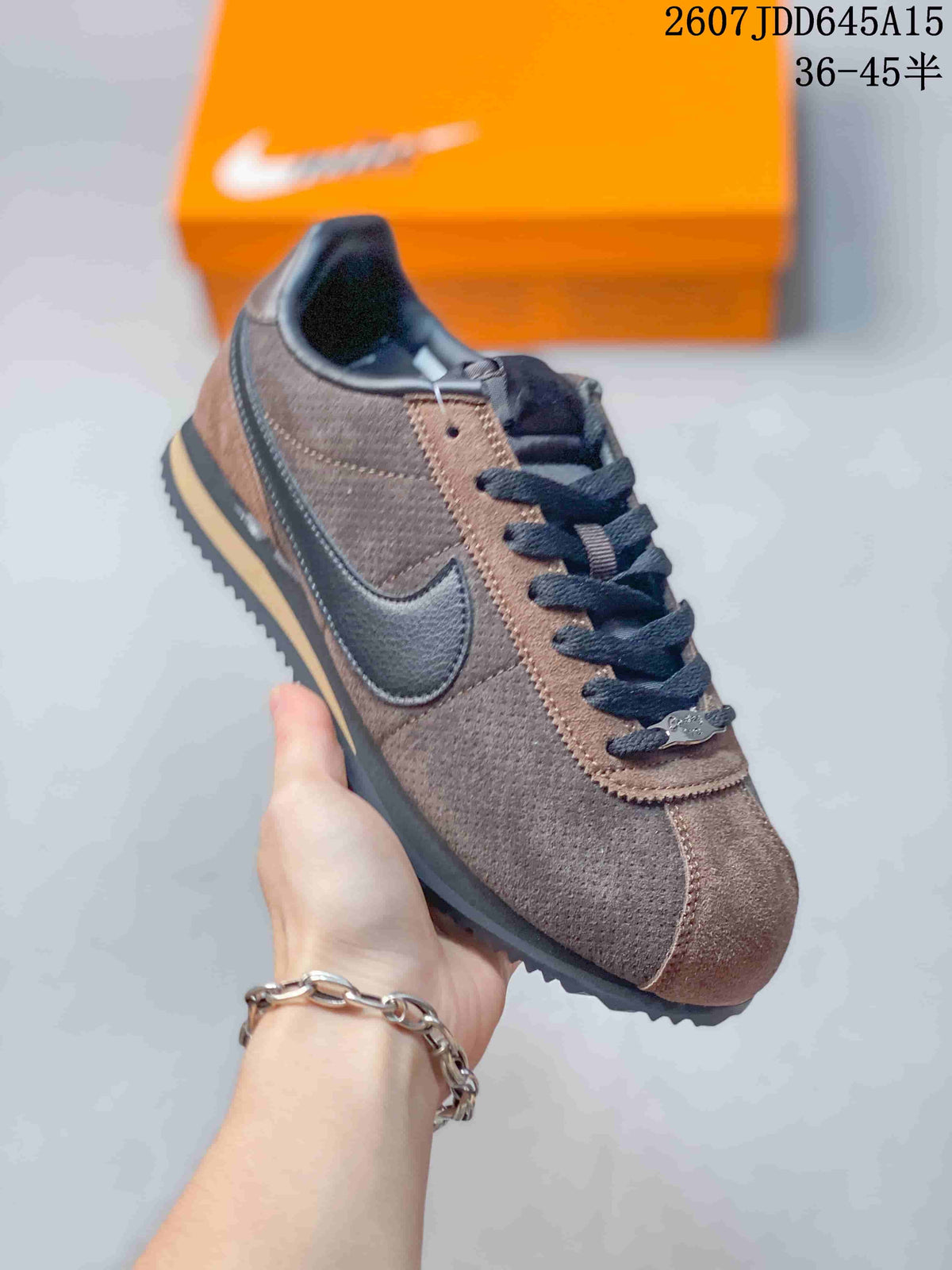 Nike Classic Cortez Nylon Brown Black Sneakers 711050IPI
