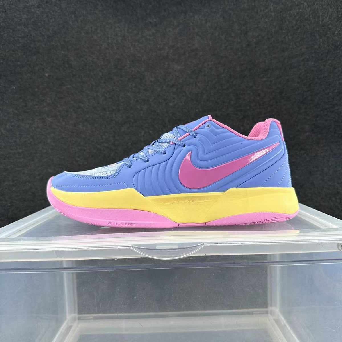 Nike Blue and Pink Basketball Sneakers