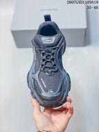 Balenciaga Triple S.2 Chunky Sneakers Black Dark Gray
