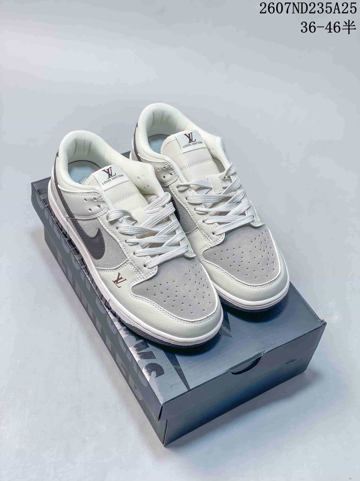 Nike SB Dunk Low Pro White Grey Sneakers 2607ND235A25