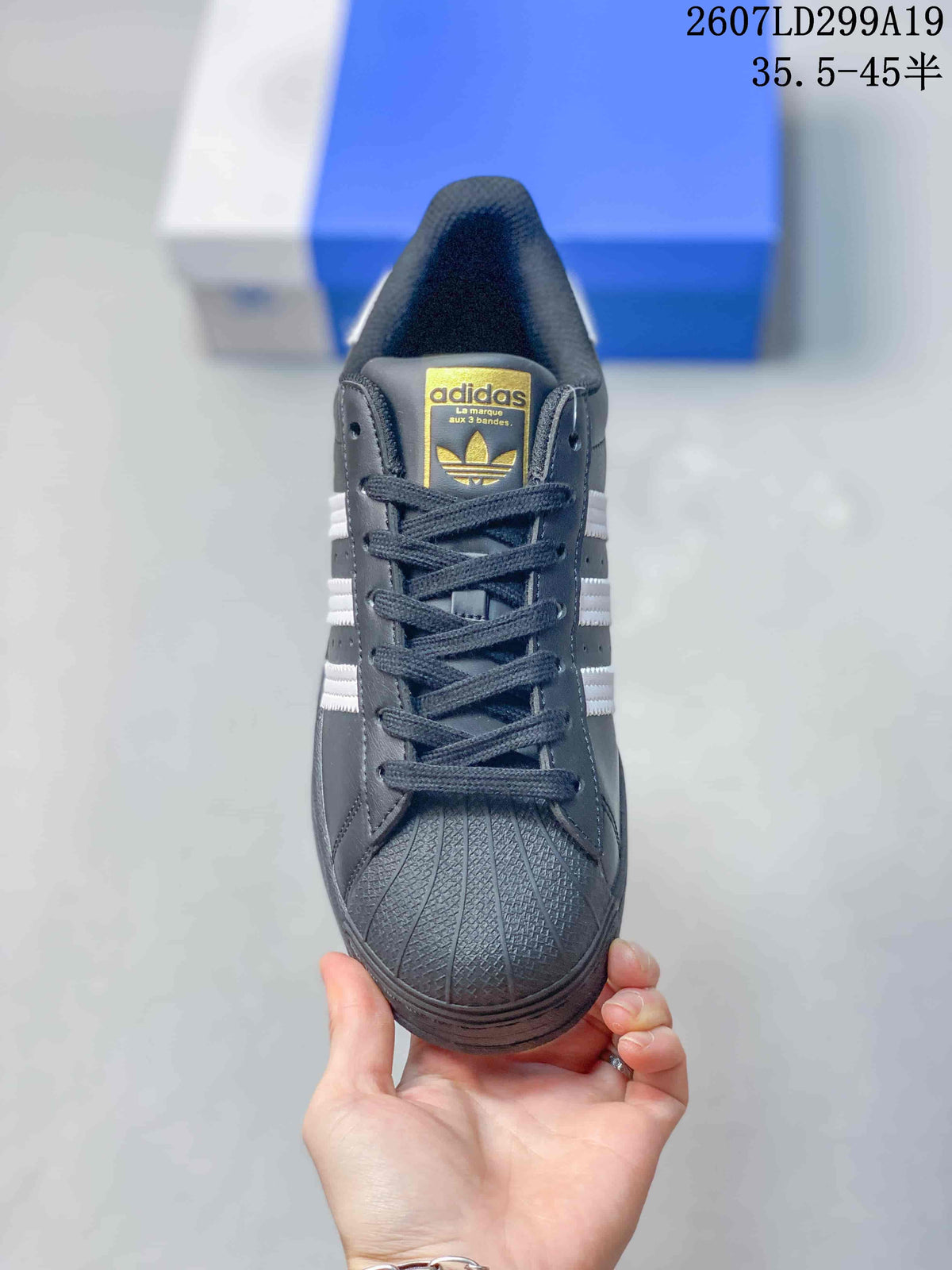 adidas Superstar Black White Sneakers 2607LD299A19