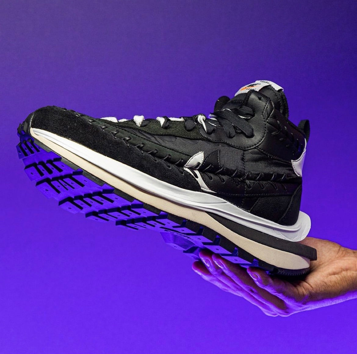 Nike VaporWaffle DH9186-001 Black and White Sneakers