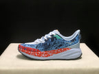 HOKA Speedgoat 6 Trail Running Shoes, Blue and Orange