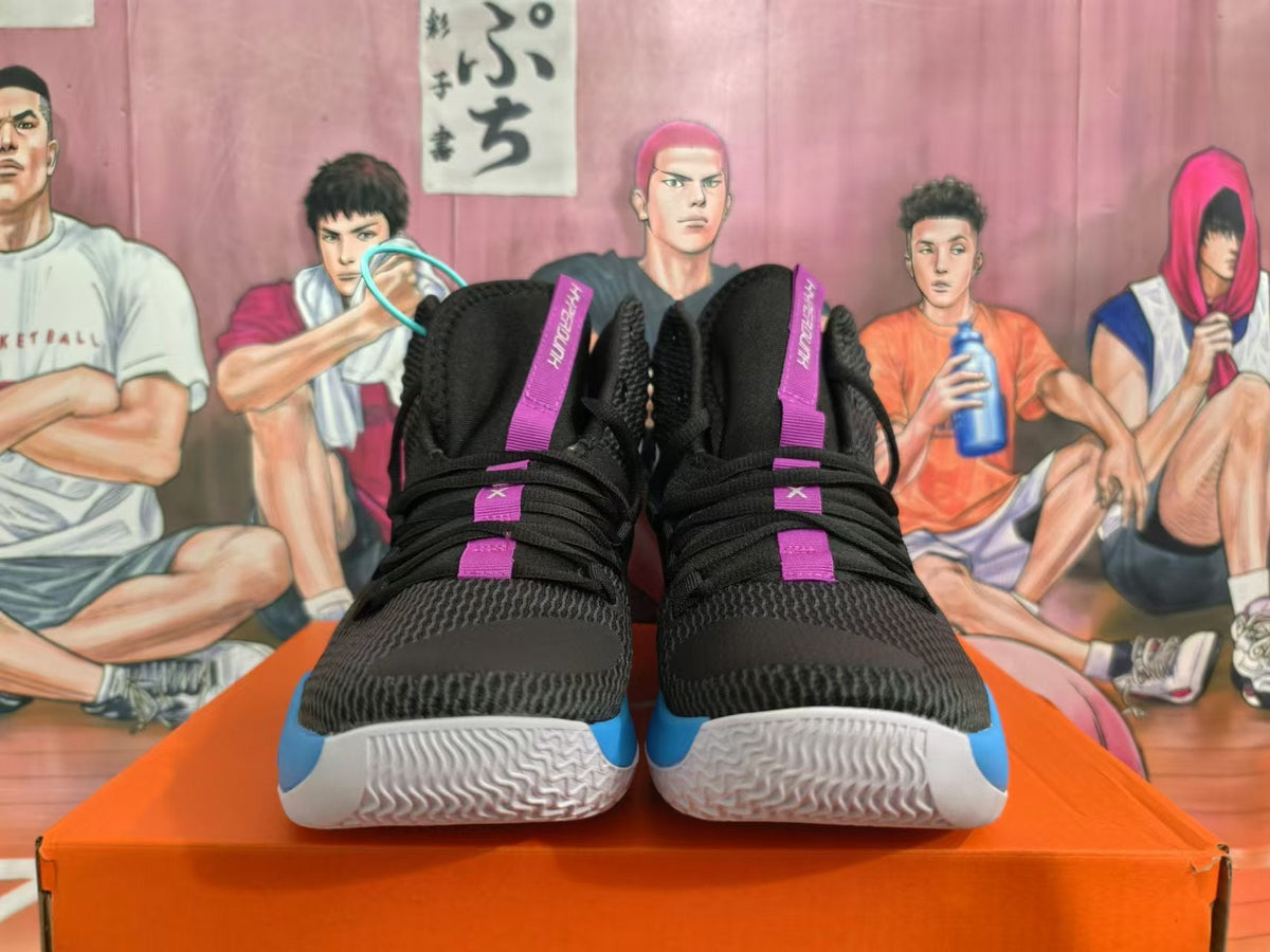 Nike Basketball Shoes Black Purple Blue
