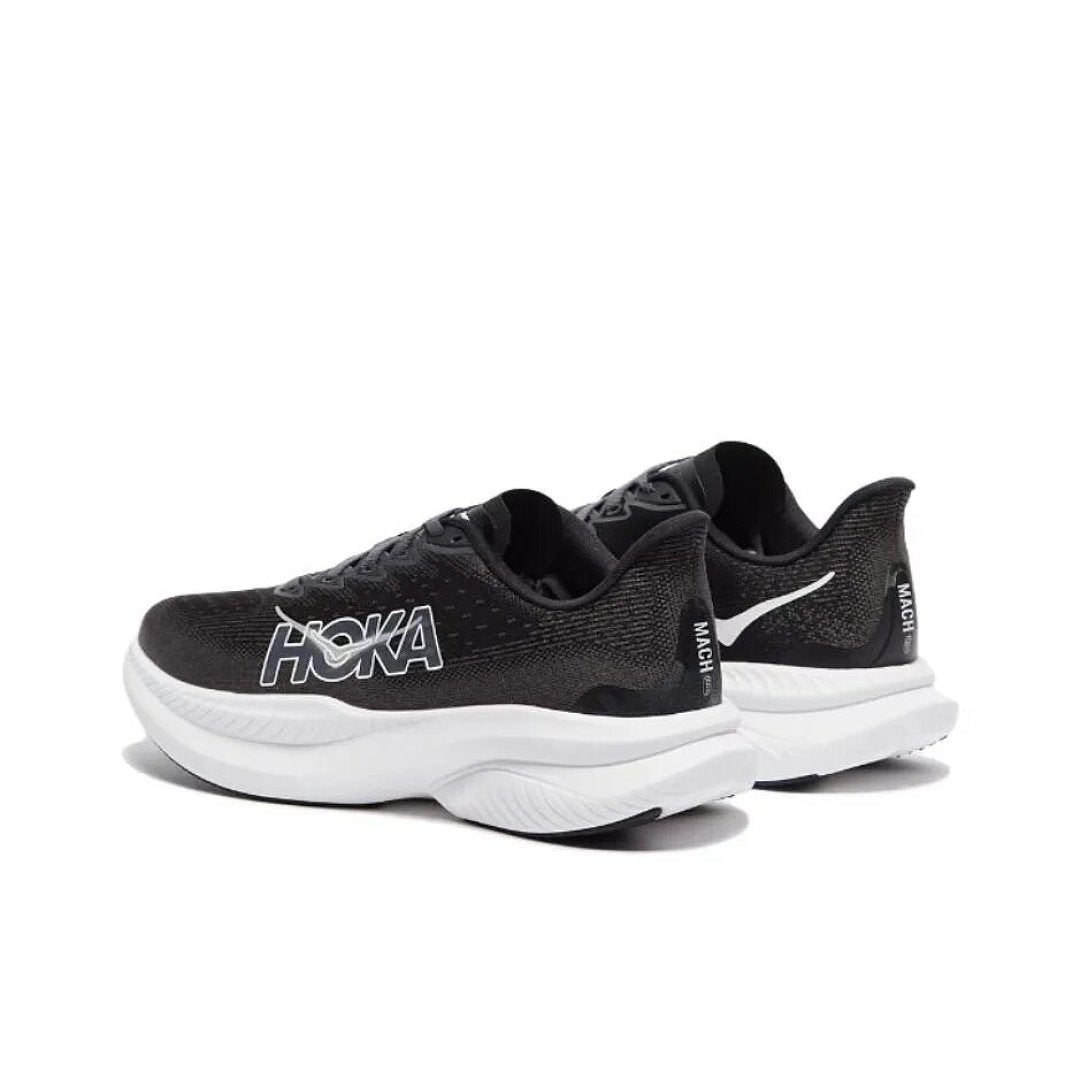 HOKA Mach 6 Running Shoes in Black and White