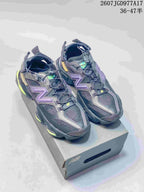 New Balance 9060 Black Purple Mule Sneakers