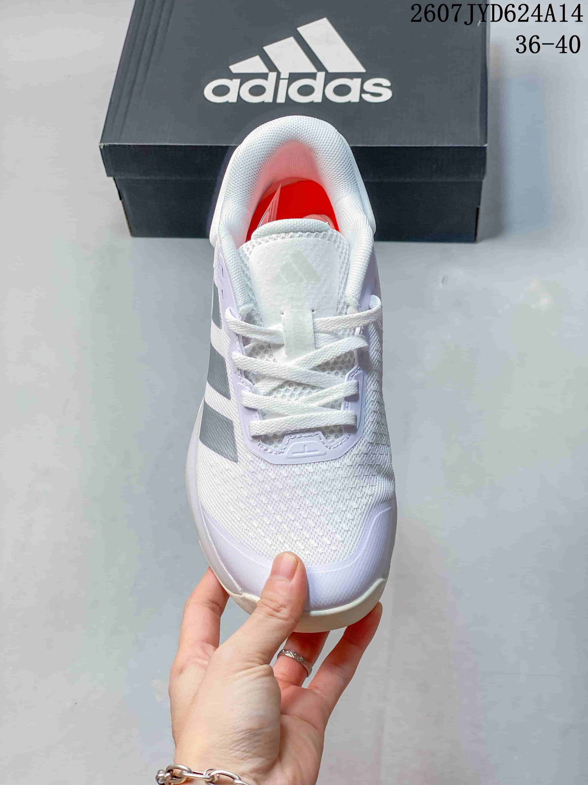 adidas Dropset 4 White Mesh Training Shoes