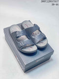 ECCO Two-Buckle Sandals Dark Gray 2607JJD517A17