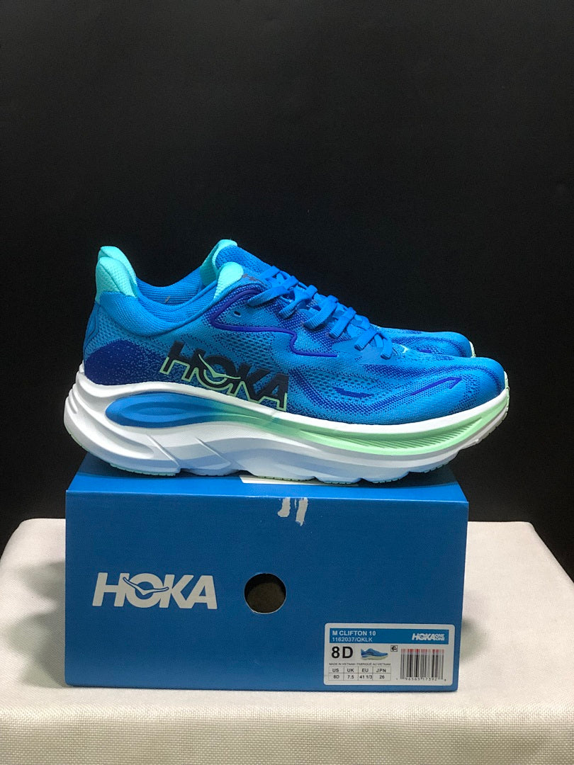 HOKA Clifton 10 Blue Running Shoes