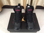 Jordan Air Jordan 7 Black and Pink High-Top Sneakers