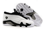 Jordan 14 Low Sneakers in White and Black