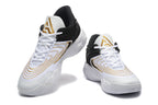 Nike Zoom Freak 5 Basketball Shoes White Black Gold