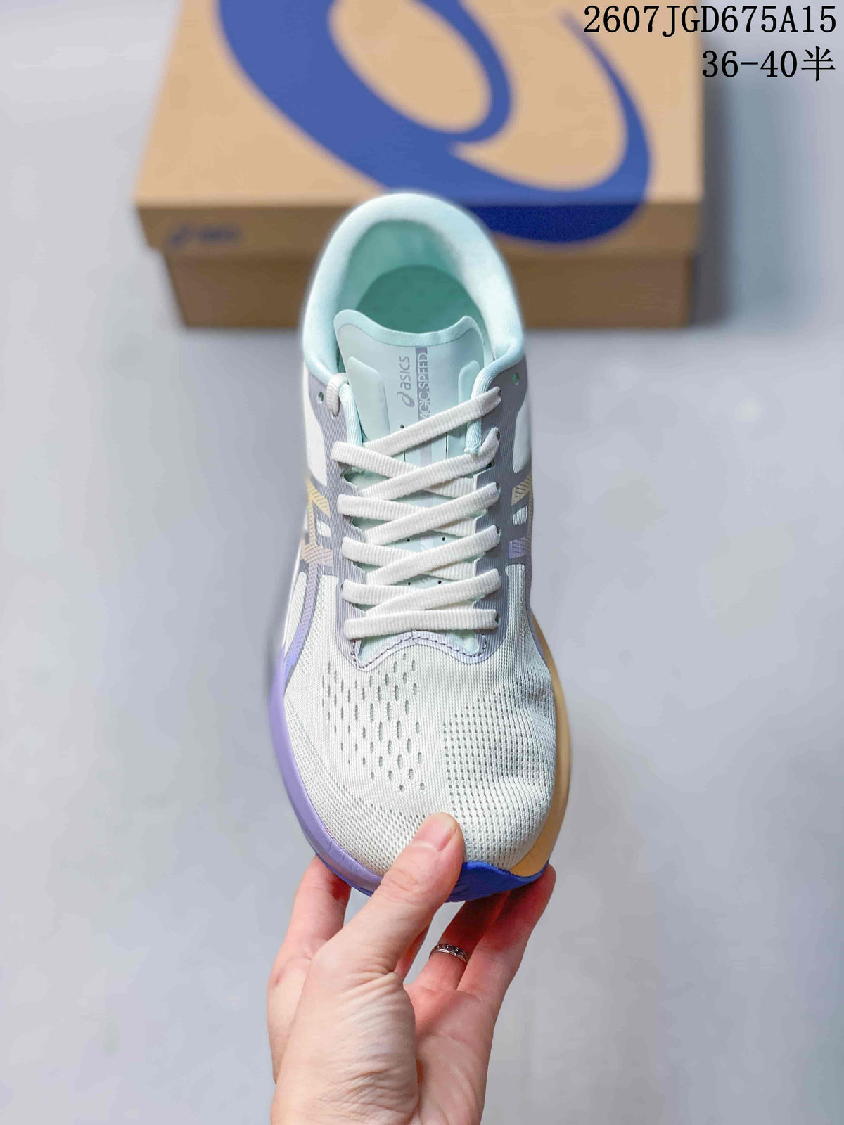 ASICS Magic Speed 4 Running Shoes Mint White Lavender
