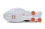Nike Shox R4 White Silver Sneakers