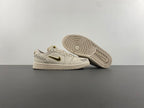 Air Jordan 1 Low Cream and Gold Sneakers FN5032-200