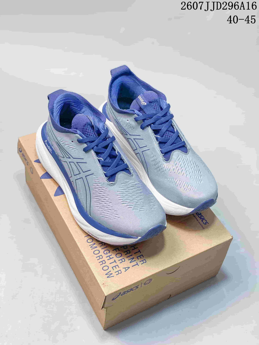ASICS GEL-Nimbus 25 Women’s Running Sneakers Gray Blue