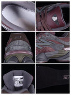 New Balance 9060 BCG Sneakers in Burgundy and Grey