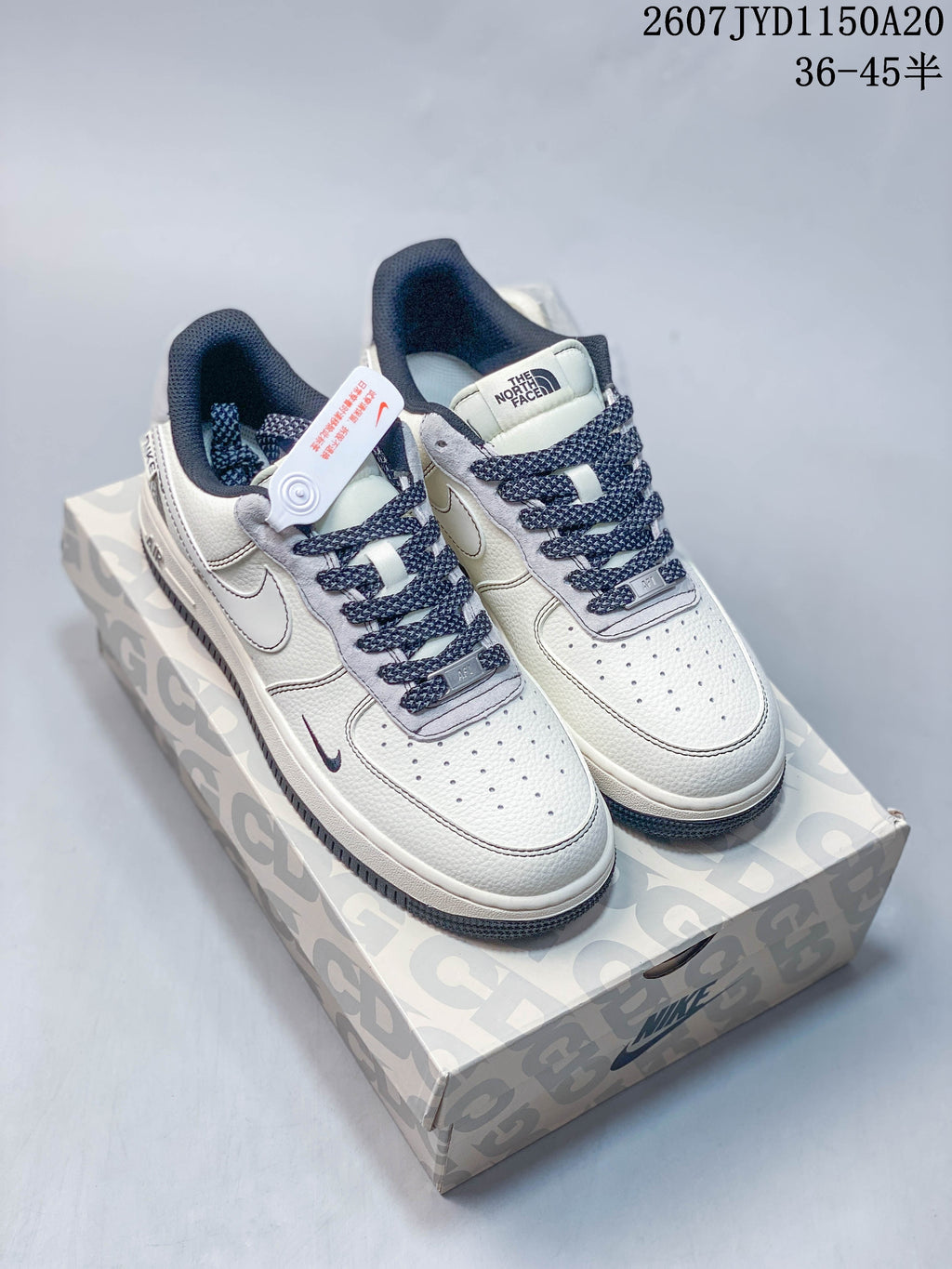 Nike Air Force 1 '07 Low Sneakers White Navy Gray