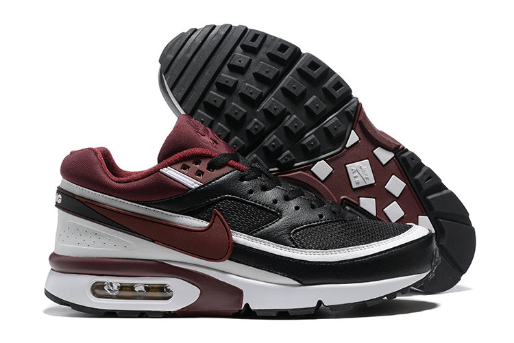 Nike Air Max 90 Black Burgundy White Sneakers