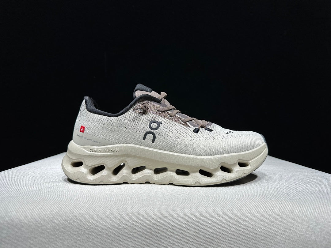 On Cloudtilt Sneakers, Light Gray and Black