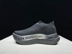 On Cloudboom Strike LS Black Silver Running Shoes