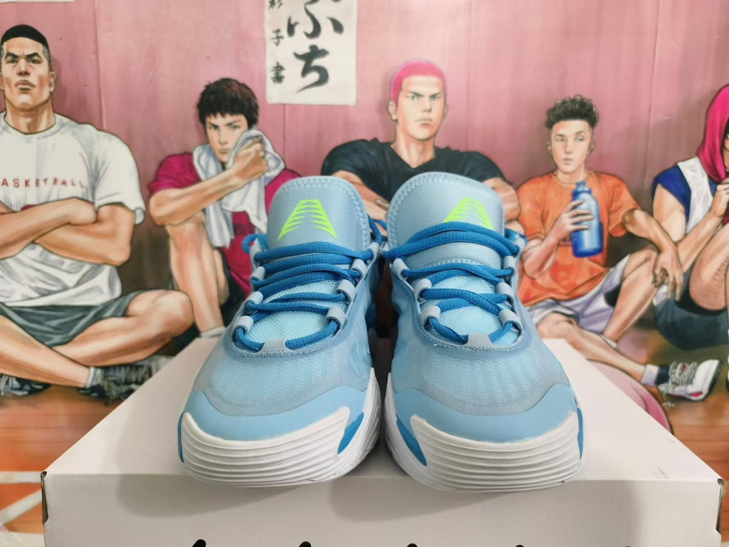 Basketball Sneakers in Sky Blue, White and Blue