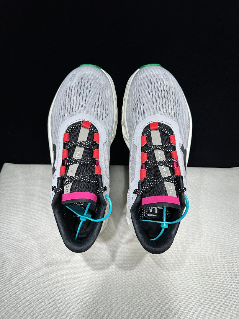 On Cloudmonster Running Shoes in Gray and Brown