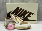 Jordan 1 Low Travis Scott Mocha Pink Sneakers