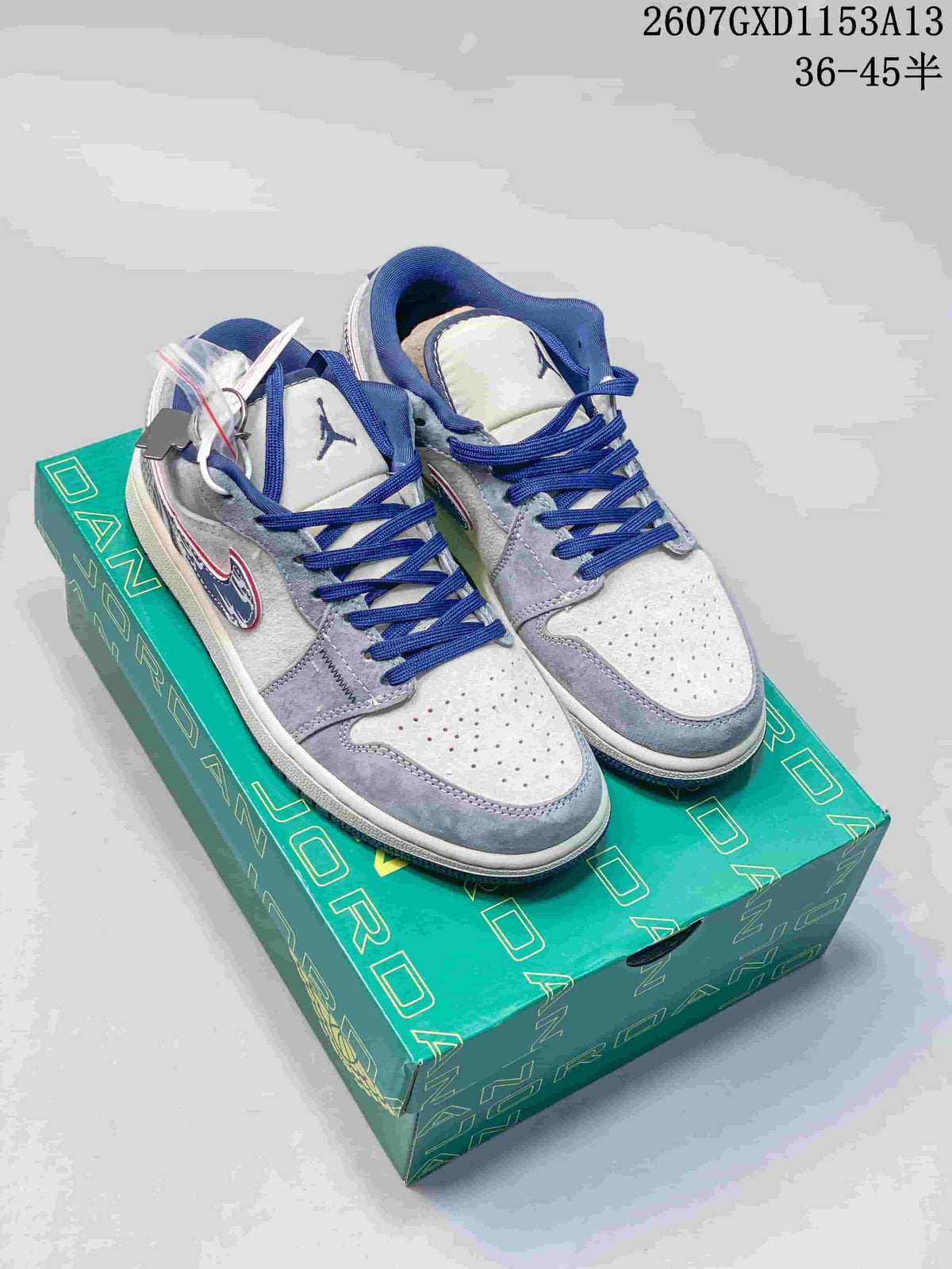 Nike SB Dunk Low Anniversary Custom Grey Blue Sneakers QL1988