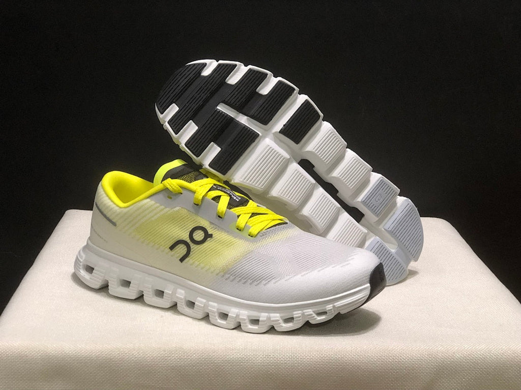 On Cloud 6 Push Sneakers White and Yellow