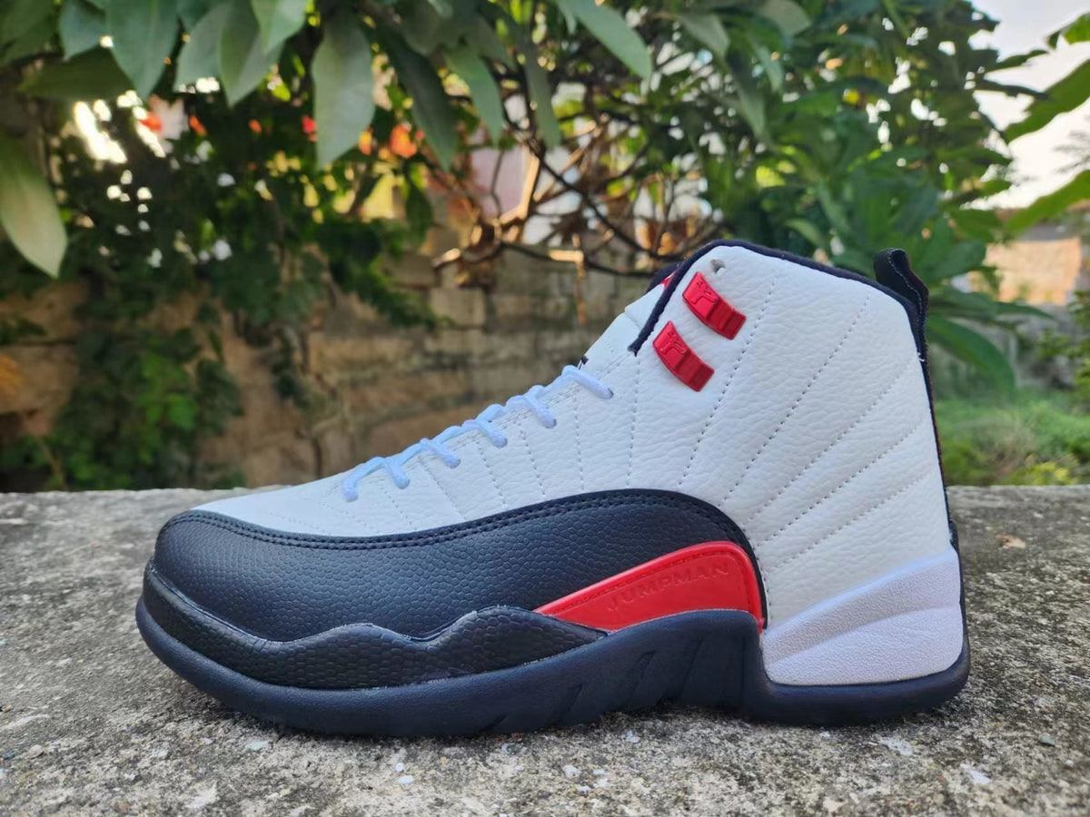 Jordan Air Jordan 12 White Black Red High-Top Sneakers