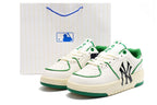 MLB New York Yankees Low-Top Sneakers, White and Green