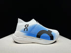 On Cloudboom Strike LS Running Shoes, White and Blue