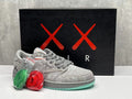 Jordan 1 Low Cool Grey Sneakers with Mint Green Sole