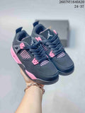 Jordan Panda Low-Top Kids Basketball Sneakers Black Pink