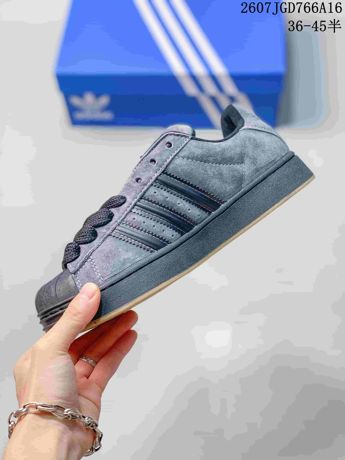 Adidas Superstar Sneakers Grey Black 2607JGD766A16