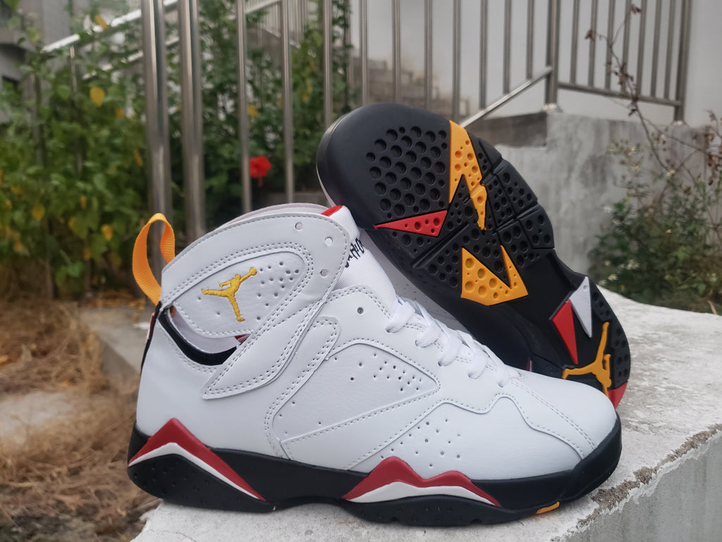 Air Jordan 7 High-Top Sneakers in Black or White