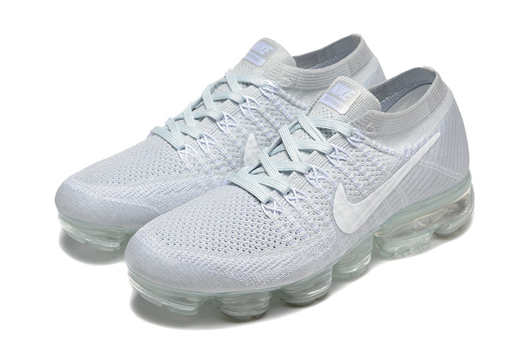 Nike Air VaporMax Flyknit White Grey Sneakers 849558-100