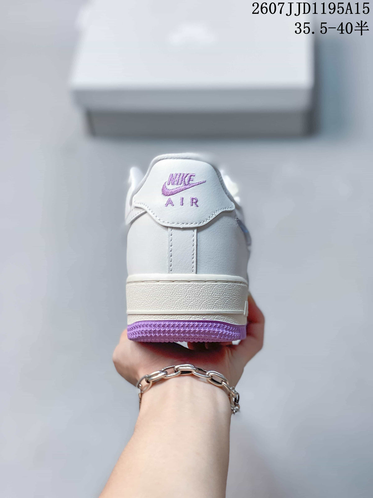 Nike Air Force 1 ’07 Low White Purple Sneakers HV440