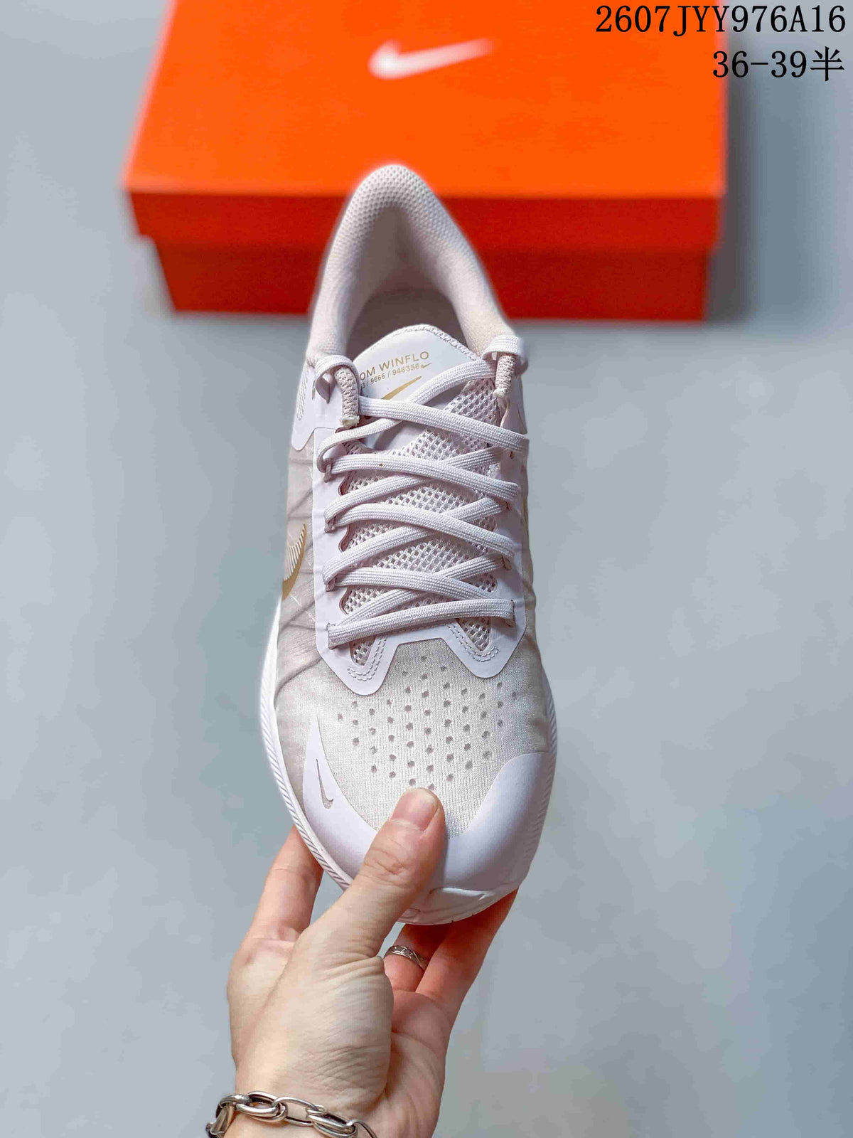 Nike Zoom Winflo 8 Women's Running Sneakers White Gold
