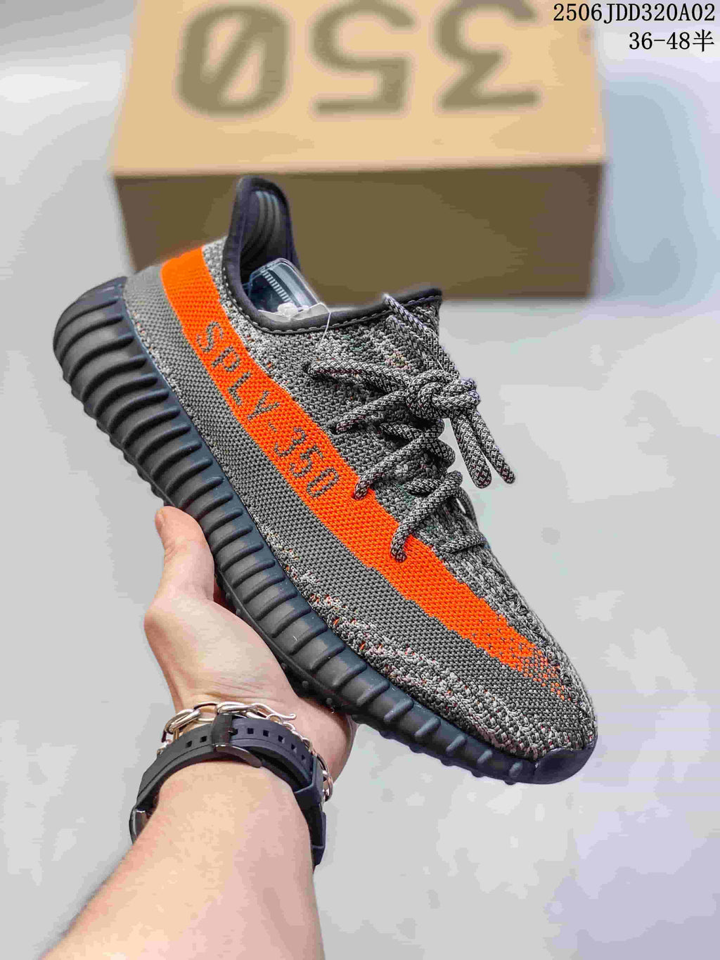Adidas Yeezy Knit Sneakers with Ribbed Sole
