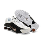 Nike Shox R4 Sneakers White Black Bronze