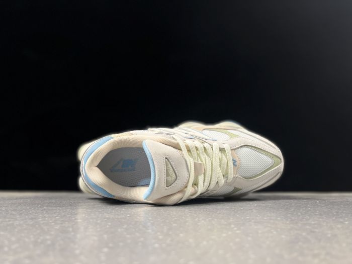 New Balance 9060JF Sneakers in Cream and Blue